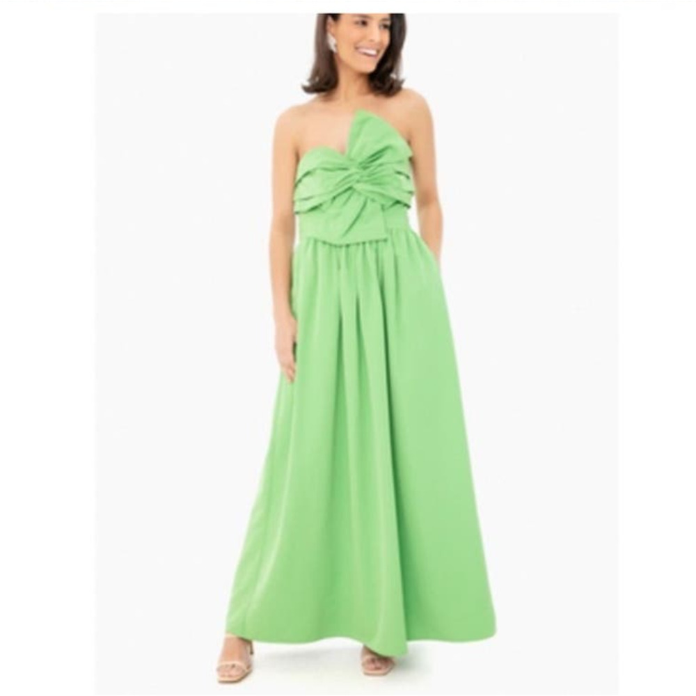 Tuckernuck Knot Front Strapless Maxi Dress